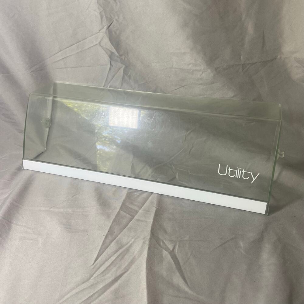Whirlpool Refrigerator Model 8ED22PWXBW01 Utility Door Clear Cover OEM